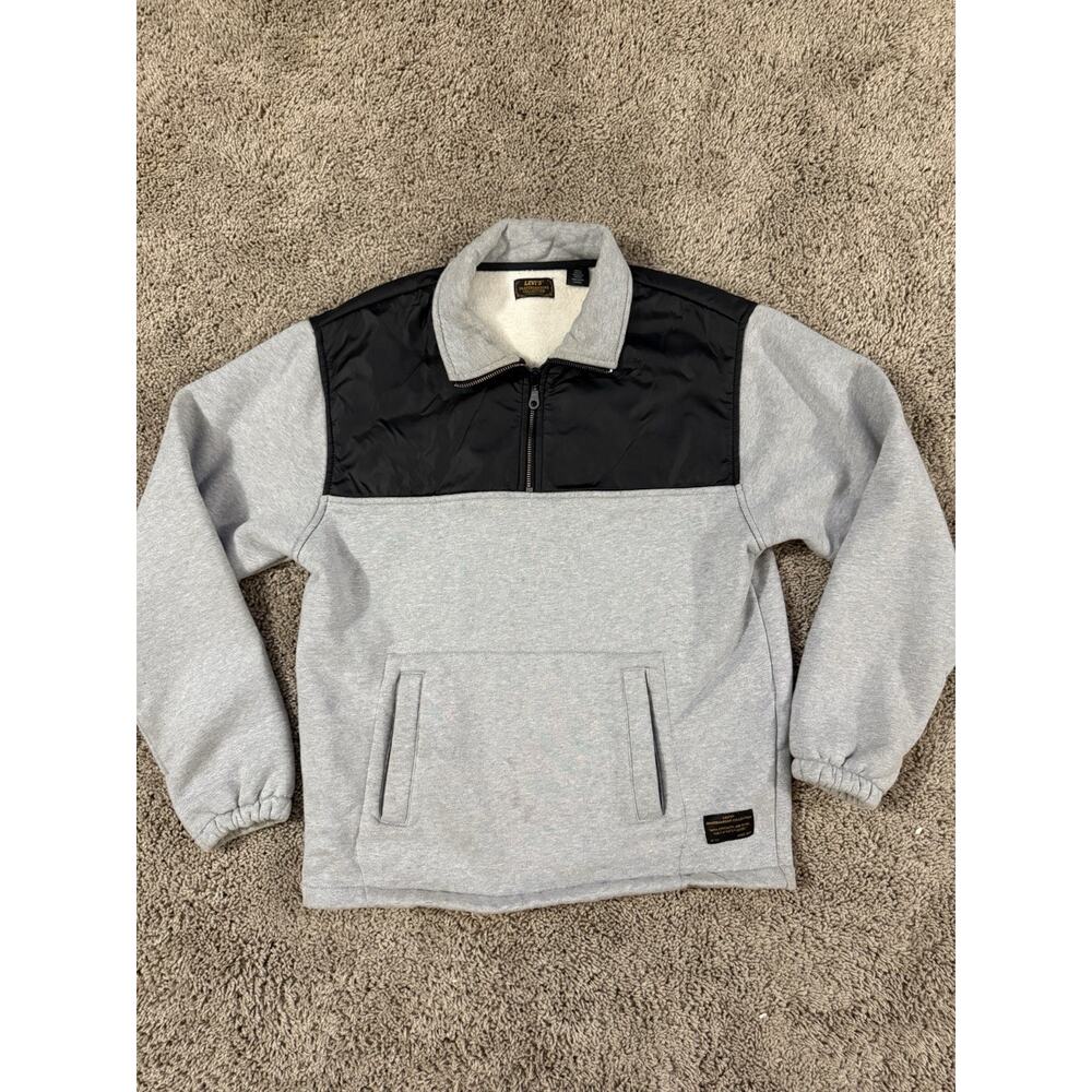 Levi's Skateboarding Collection Grey Neck Quarter Zip Pullover Men's | Sz Small